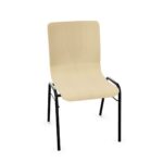 Nowy Styl Wing V 4-Leg Upholstered Wooden Frame Chair