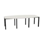 Nowy Styl Easy Space Table I-Leg Base Barrel T2 Fixed-Height Top Meeting Table