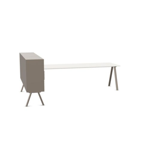 Gaber 2027 Workstation 2027 DX 240 Melamine Cabinets Straight Desk With