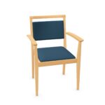 Kusch + Co Luca Frame Chair 4LA HH Uph 4-Leg With Armrests Upholstered Frame