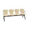 Nowy Styl Bingo Bench-4 Wooden Uph Back 4-Seat Integrated Armrests Beam Seating