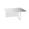 Frezza Final Fixed-Height Glass Top Office Desk
