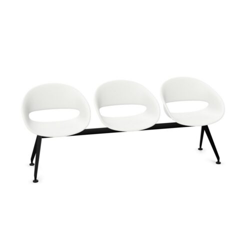 Kusch + Co Volpino Bench 3U 4L P 3-Seat 4-Leg Plastic Beam Seating