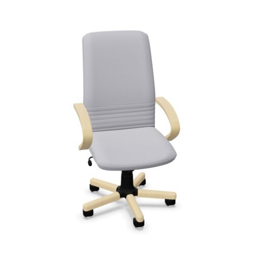 Nowy Styl Mirage Wood STW02 5-Star With Armrests Upholstered Office Chair