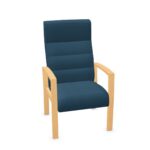 Kusch + Co Vega Armchair 4LA HB 4-Leg Upholstered High Armchair