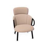 Gaber Cucaracha HB Uph Beech Wooden Legs 4-Leg High Back Upholstered Chair
