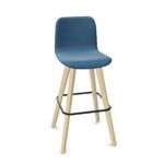 Nowy Styl Vapaa Bar Stool 4L Lgw Uph 4-Leg Upholstered Low Bar Stool