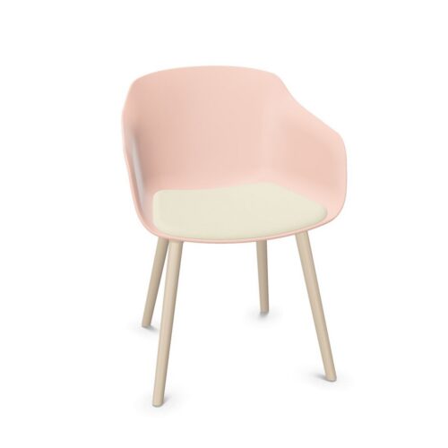 Gaber Dame 4-Leg Upholstered Seat Shell Chair