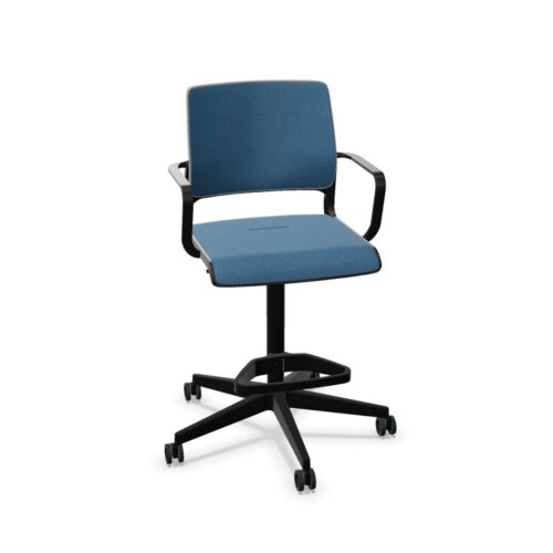 Nowy Styl Xilium Counter Swivel Chair Uph Back 5-Star With Armrests Counter