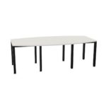 Nowy Styl Easy Space Table I-Leg Barrel T2 Plus Fixed Height Base Top Meeting