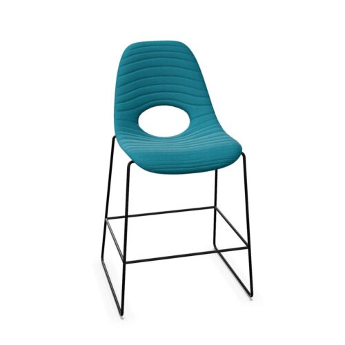 Nowy Styl Tauko Hocker CF-Rod Frame Wooden Uph Back Cantilever Upholstered