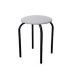 Nowy Styl Chico Stool 4-Leg Frame NO Back Upholstered Backless Stool