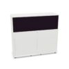 Frezza Sliding-Door Cabinet Upholstered Open Cabinet