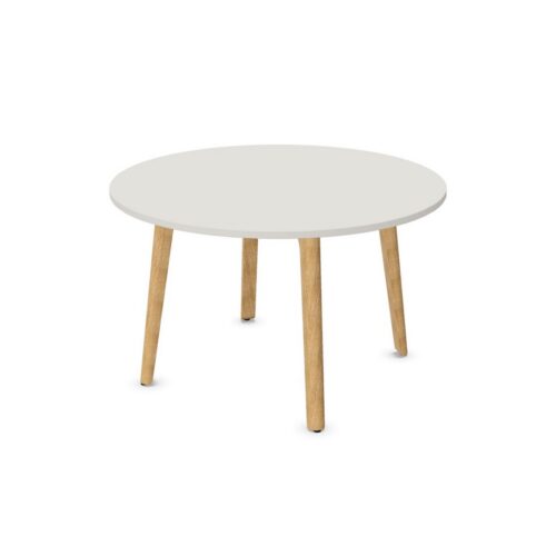 Nowy Styl Levitate Table I-Leg Base Round Tabletop Meeting Table