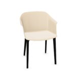 Nowy Styl Inta Stationary Chair 4-Leg Frame Plastic Back With Armrests Frame