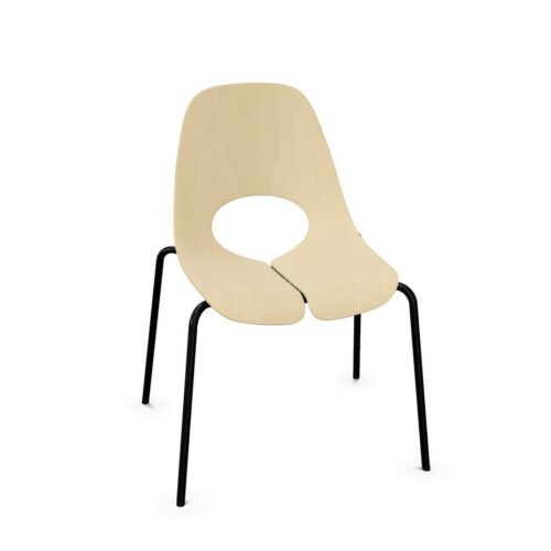 Nowy Styl Tauko Stationary Chair 4-Leg Frame Wooden Uph Back Stackable Frame