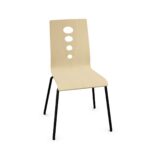 Nowy Styl Lantana Stationary Chair 4-Leg Frame Wooden Uph Back Upholstered