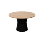 Gaber Nidaba Laminated DIAM120 Round Pedestal Table Top Technopolymer Meeting