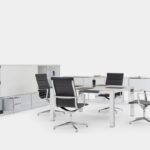 ICF P80 Conference Rectangular Meeting Table P80 meeting table detail