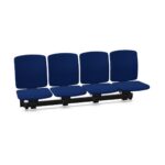 Kusch + Co V-Care Beam Seating 4U MW Uph 4-Seat Upholstered Beam Seating