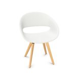 Kusch + Co Volpino Armchair Lwm P 4-Leg Plastic Back Armchair
