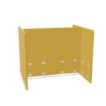 Frezza Pal Spina Back-To Back 4-Seater Fabric-Covered Desk Dividing Panel
