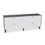 Frezza 4-Drawer Glass Top Sideboard