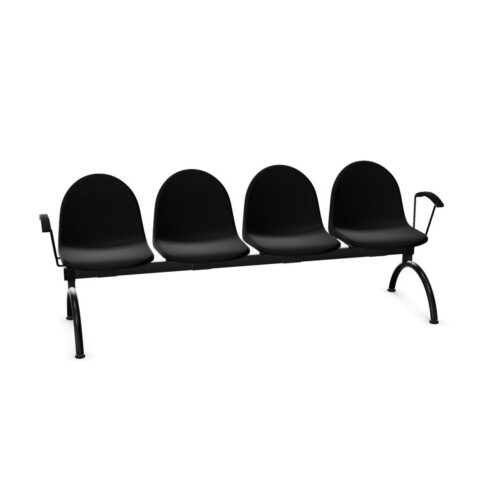Nowy Styl Amigo Bench-4 Plastic Back 4-Seat Bench With Armrests Beam Seating