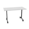 Kusch + Co Delgado Table T-Leg Base Foldable Horizontally Stackable Mobile