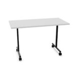 Kusch + Co Delgado Table T-Leg Base Foldable Horizontally Stackable Mobile