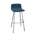 Kusch + Co Uni Verso Hocker 4-Leg Stb LB-Uph Back Upholstered Low Bar Stool