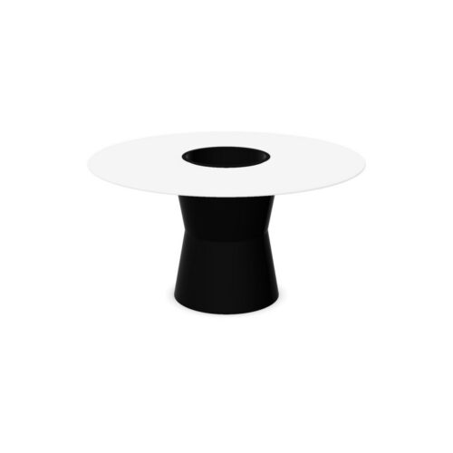 Gaber Nidaba Compactop 140 Vaso Round Meeting Table With Central Vase Opening