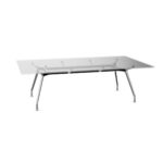 ICF Unitable Meeting Rectangular Clear Conference Table