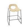 Nowy Styl Tauko Hocker CF-Rod Frame Wooden Uph Back Cantilever Low Backrest