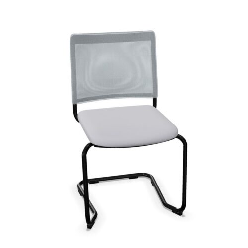 Nowy Styl Intrata V-32 Cfbl-NA Cantilever Upholstered Mesh Frame Chair