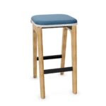 Nowy Styl Levitate Hocker 4-Leg Frame NO Back Upholstered Backrest Bar Stool