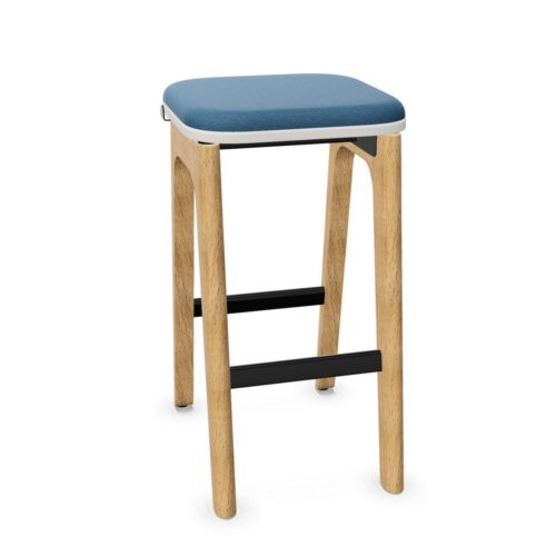 Nowy Styl Levitate Hocker 4-Leg Frame NO Back Upholstered Backrest Bar Stool