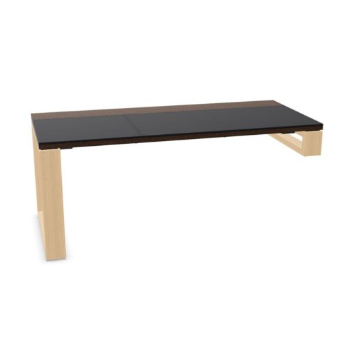 Bralco H System Executive Leather Insert Desk