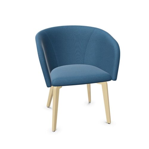 Nowy Styl Naudu Armchair 4-Leg Lgw Frame Upholstered Integrated Armchair
