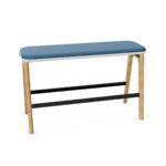 Nowy Styl Levitate Bench-2 High 4-Leg Lwm Frame NO Back Upholstered High Bench