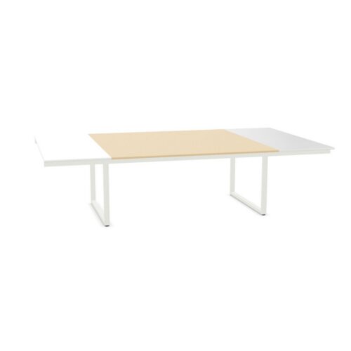 Frezza BE 1 Melamine Top With 23 5 8 In Glass Extensions Modular Under Meeting