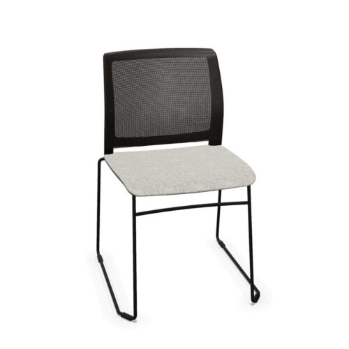 Bralco Area Sled-Base With Armrests Mesh Office Chair