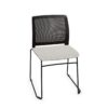 Bralco Area Sled Upholstered Mesh Visitor Chair