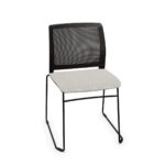 Bralco Area Sled Upholstered Mesh Visitor Chair