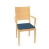 Kusch + Co Luca Frame Chair 4LA HB W Uph 2 4-Leg With Armrests Upholstered