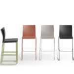 Gaber Artesia Stool 75S Sled Wire Steel Bar Stool