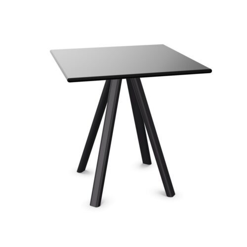 Gaber Norman Steel Four-Leg Square Top Table