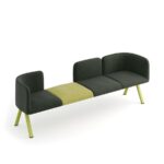 Gaber Panky Steel Angular Frame 90 Modular Seating Connection Frame Gaber Panky modular seating arrangement with steel angular connection frame