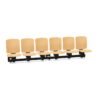 Kusch + Co V-Care Beam Seating 6U MW W Wall-Mounted 6-Seat Beam Seating