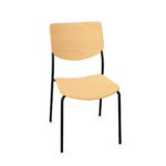 Kusch + Co Smile 4L High Backrest 4-Leg Wooden Stackable Frame Chair